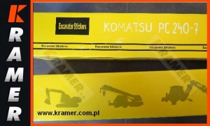 Naklejki Komatsu PC240-7 komplet