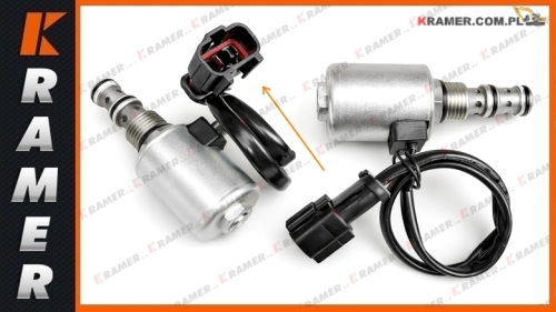 20Y-60-a1320 20Y-60-A1360  20Y-60-22122  20Y-60-22133  21P-60-K5160  20Y-60-22121 Elektrozawór obrotu Komatsu PC serii 6 PW serii 6 z silnikiem 6D95 Rotating Solenoid valve / Электромагнитный клапан / Соленоид