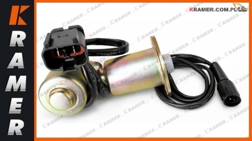 Elektrozawór koparki Komatsu PC200-6 6D102 206-60-51130; Elektrozawór/ Solenoid valve/ Solenoidventils/ соленоидный клапан/ elettrovalvola/ électrovanne.
