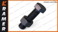 E600S+N Śruba plus nakrętka zęba minikoparki Śruba z nakrętką zęba/ Tooth nut screw/ Schraube mit Mutter für Zahn/ Болт и гайка / Vite con dado per dente/ Vis avec écrou pour dent.