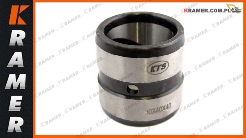 30x40x40 B4 Uniwersalna utwardzona tuleja wysięgu ramienia łyżki pod sworzeń  Ø- 30 mm z kanałamismarującymiTuleja / Bushing / втулка / bague / cojinete / púzdro / pouzdro / persely / bucșe / bussning / Buchse / foring