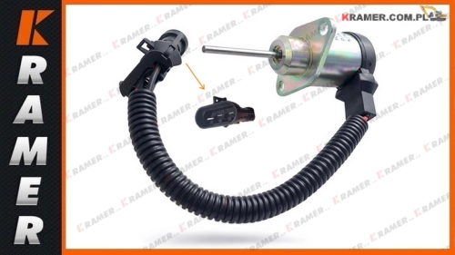 1503ES-12A5UC4S 1G925-60011 6691498 1G925-60010 Cewka gaszenia KUBOTA silniki V2003 V2203 V2403 Diesel shutoff solenoid / Flameout shutdown shut offsolenoid switch  / Клапан электромагнитный отсекатель / Соленоид ТНВД / Szolenoid