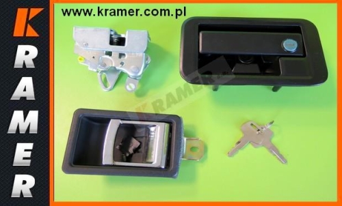 Zamek drzwi kabiny kpl. HYUNDAI R-7  000004712;  Door lock / Türschloss/ Дверной замок/ Serratura della porta/ Serrure de porte.