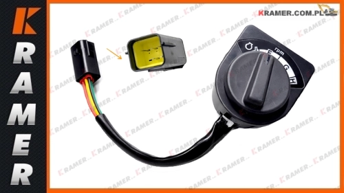 14659775 14708416 Potencjometr gazu VOLVO EC140C EC140D EC160C EC160D EC180D EC210C EC220D EC235CEC235D EC240C EC290C EC300DEC360C EC340D EC380D EC460C EC480DEC700C Throttle Knob / Регулятор дроссельной заслонки / drossel knopf / drossel controller