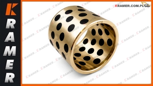 80X95X70 BRG Tuleja brązowa / łożysko ślizgowe z grafitem stosowana w maszynach budowlanych Bronze Bushing / Бронзовая втулка / Bronzebuchse / Douille en bronze / Bronsbussning / Bronzové pouzdro / Bronzové puzdro