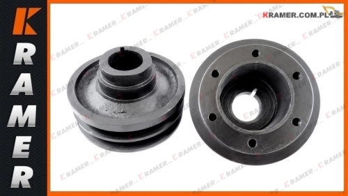 6207-31-1410 Koło pasowe wału KOMATSU PC200-5 PC220-5 z silnikiem 6D95  PULLEY CRANKSHAFT / RATAVIMAS / RADLAGER / шкив коленчатого вала