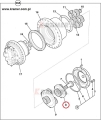 05/903805 20/951593 Set reduktora jazdy JCB pierwszy JS190 JS200 JS210 JS220 JS235 JS260 JZ235 JZ255  Gear reduction set, first Planet