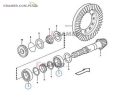 11709299 Łożysko wałka ataku stosowane w koparko-ładowarkach VOLVO BL60  BL61  BL70  BL71  BL60B  BL61B  BL70B  BL71B Łożysko/ Bearing/ Ložisko/ Kugellager/ cusinetto / подшипник