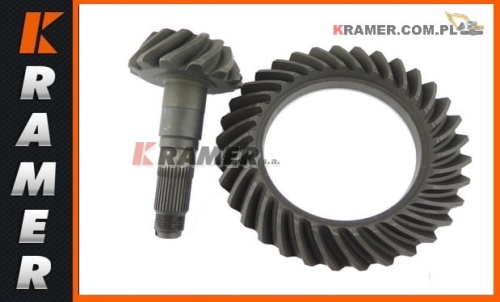 458/70140 Wałek ataku z kołem talerzowym stosowany w koparko ładowarkach JCB 3CX 4CX 13x33 zęby Gear, crown wheel & pinion, 13T/33T
