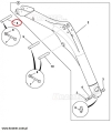 811/50176 Sworzeń JCB MINI 801  803  8014  8015   8016  8017  8018  8020 konika i wysięgu ramienia 
Pin / Палец  / Bolzen / Perno stožer / otočný čep / spil / ašis / vira