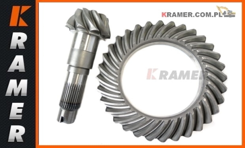 Wałek ataku JCB z kołem talerzowym 9/32 T  458/M1760  Gear Crownwheel and Pinion 9/32 teeth 