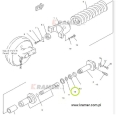 09370-00090; Uszczelnienie napinacza gąsienicy Komatsu; Sealing/Seal Ring/ Dichtung/ САЛЬНИК/ Уплотнение/печать/ étanchéité.