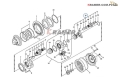 SA7117-34340  7117-34340 Set reduktora jazdy VOLVO pierwszy EC210B EC240B EC240C Gear reduction set, first Planet  / Pavarų reduktorius, First Planet / Set reduktora, prvi planetarni /