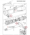813/00426 Uszczelnienie JCB 2CX 3CX 4CX 8040ZTS 8045ZTS 8055ZTS 8065RTS 8052 8056 8060 8080 407BZX 407ZX 408BZX 408BZX JS130 JS200 JS220 JS130W JS145W JS200W 160HF ROBOT 170HF sworznia 50mm seal pivot pin grease / dust seal /