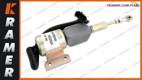 3932329 Cewka gaszenia solenoid 12V stosowana w koparkach, ładowarkach z silnikiem Cumimins 6BT 4BT HYUNDAIKOMATSU HITACHI CASE FURUKAWA Flameout shutdown shut off solenoidswitch  / Клапан электромагнитный отсекатель / Соленоид ТНВД