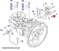 702-21-57400 Cewka proporcjonalna KOMATSU PC210-7 PC210-8 PC240-7 PC240-8 PC88MR WA470-6 WA500-6 Main Hydraulic Pump Solenoid / Электромагнитныйклапан / Соленоид