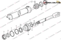 11988209 OEM VOE11988209 Pakiet uszczelnień VOLVO podnoszenia A25D A25E A25F A25G A30D A30E A30F A30G Sealing kit VOLVO dumping cylinder / комплект уплотнений гидравлического цилиндра / Hydraulikzylinder Dichtungen