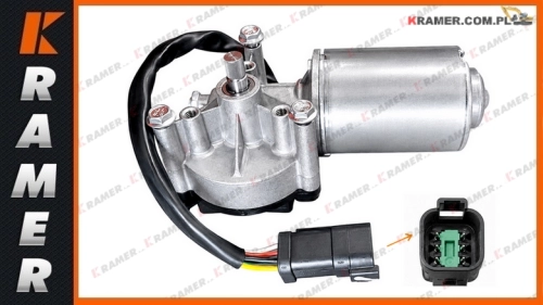 11200669 Silnik przednik wycieraczek stosowany w koparko-ładowarkach VOLVO BL60  BL61  BL70  BL71 Wiper motor / мотор стеклоочистителя