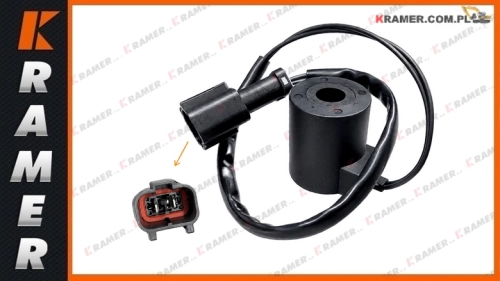000019647 Cewka elektrozaworu stosowana w koparkach KOMATSU KOMATSUPC210-5  PC240-5  PC210-6  Solenoid Coil / катушка электромагнитного клапана / tekercs / bobina / cievka / Spole / spoel / bobine / Spule