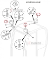 Lampa robocza tylna JCB 3CX / 4CX 700/38800