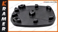 980/88215 Guma podpory łapy stabilizatora JCB 3CX 4CX Pad as stabilizer / Подушка опорна/ Опора аутригера резиновая