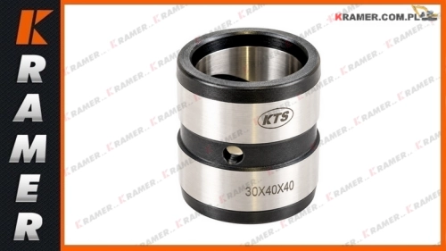 30x40x40 B4 Uniwersalna utwardzona tuleja wysięgu ramienia łyżki pod sworzeń  Ø- 30 mm z kanałamismarującymiTuleja / Bushing / втулка / bague / cojinete / púzdro / pouzdro / persely / bucșe / bussning / Buchse / foring