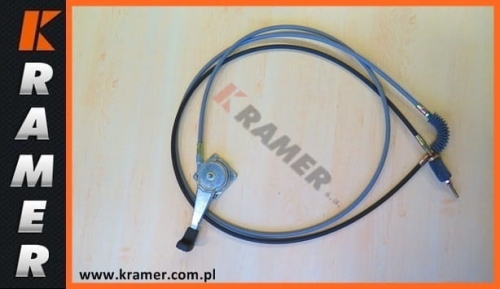Linka gazu JCB 3CX 4CX z rączką; Numer katalogowy - 910/48800;Accelerator Cable / Подкачка/ Трос дросселя / Тросик газа