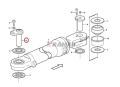 Sworzeń VOLVO siłownika skrętu L90E L110E L120E  11176716