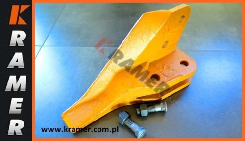 Ząb Komatsu koparko-ładowarka narożnik lewy do lemiesza o grubości 20mm.; Nr.kat.- 312204053/ 42N-812-1220/ MVFKI18FAISXFU/ E27 L; Tooth/ zahn/ Tip/ Diente/ ЗУБ, Зубья.