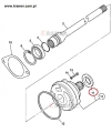 904/20226 Uszczelnienie JCB 3CX 4CX TM310 531-70 550-140 pompy transmisyjnej transmission pump SEAL / Seal / tesnenie / печать / tarpiklis / tätning / Dichtung / mühür / друк / pecsét / уплътнение / pečat / séala / tarpiklis / zīmogs / sel