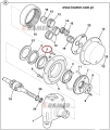 Łożysko JCB 3CX 4CX piasty koła  907/20043; Bearing/ Lager/ подшипник/ rotolamento/ Roulemen