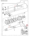 809/00128 Tuleja JCB siłownik łyżki 2CX 2DX 3CX 4CX 214  215  217 8052   8060  8080 407 408 409TM  411ZX Tuleja / Bushing / втулка / bague / cojinete / púzdro / pouzdro / persely / bucșe / bussning / Buchse / foring