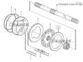 11709333 Przekładka hamulcowa stosowana w koparko-ładowarkach VOLVO  BL60 BL61  BL70  BL71 Drive Plate