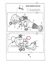 914/10803 Krzyżak JCB 3CX 4CX na wał pompy hydraulicznej Kit spider / spider universal joint / Крестовина