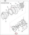 05/903806  20/951594 Set reduktora jazdy JCB drugi JS190 JS200 JS210 JS220 JS235 JS260 JZ235  JZ255  Gear reduction set, second Planet / Redukčná súprava, druhá planéta / Set zupčanika za redukciju, drugi planetarni / Комплект редукторів