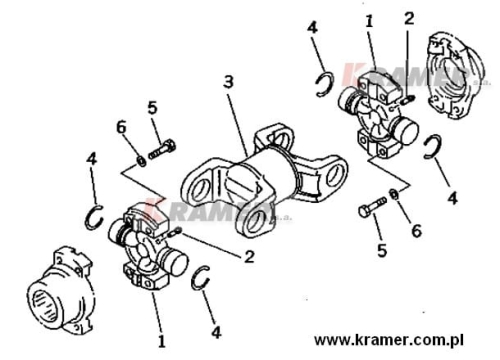 Wał kardana spycharki KOMATSU D65 D70 D85  14X-11-11200, вал карданный,  JOINT Ass'y