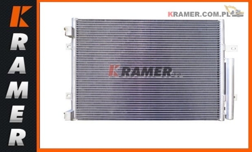 Chłodnica klimatyzacji stosowana w maszynach HYUNDAI R210-9  R215-9 ; Chłodnica klimatyzacji/ Air conditioning radiator/ Klimaanlage Kühler/ Радиатор кондиционера/ Radiatore per aria condizionata/ Radiateur de climatisation.