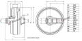 Koło napinające VOLVO EC130  EC150 koparka  P32064A0M00  Idler / Leiträder / Натяжное колесо / Ленивец / Láncfeszítő kerekek / Ruote anteriori / Vodeci tockovi / Roue folle .