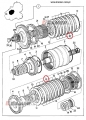 Tarcza sprzęgła JCB 3CX / 4CX 445/30011; Tarcza sprzęgła/ Clutch plate/ Kupplungsscheibe/ Диск сцепления/ Frizione/ Plaque d'embrayage.