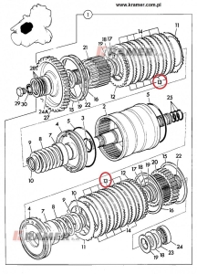 Tarcza sprzęgła JCB 3CX 4CX