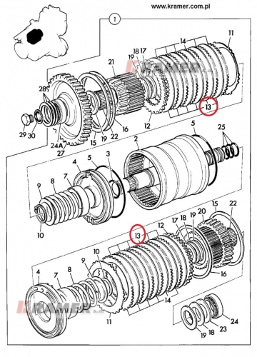 Tarcza sprzęgła JCB 3CX / 4CX 445/30011; Tarcza sprzęgła/ Clutch plate/ Kupplungsscheibe/ Диск сцепления/ Frizione/ Plaque d'embrayage.