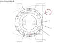 Wieniec obrotu minikoparki CAT 301.5 / 6 / 8 2168922; Gear and Bearing Group Swing / Swing Circle /Turntable/ Slew Ring/ Schaukelring; Schwenklager / Поворотный круг.