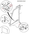 Zamek drzwi prawa strona PEL-JOB E12.4;Door lock - right/ Türschloss - rechts/ Дверной замок - правый/ Blocco della porta - a destra/ Serrure de porte - droite/ durų užraktas / durvju atslēga /