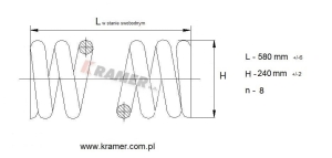 Sprężyna napinacza gąsienicy VOLVO EC210 EC240