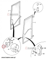 Zamek drzwi - ładowarki JCB - lewa strona  121/13400; Door lock - left/ Türschloss - links/ Дверной замок - левый/ Serratura della porta - sinistra/ Serrure de porte - gauche.