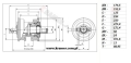 3T4352 Rolka jezdna CAT D3B / D3C / D4C I-kraw. trackbottom roller  / Laufrolle / Опорный каток / görgők / rouleaux