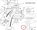 Sworzeń JCB 8035 8027 mocowania konika mini;Wymiary 70 x 164mm; Nr.kat- 811/90248; Boom swing cylinder pin/ Ausleger-Schwenkzylinderstift/ Стержень цилиндра качания стрелы/ Perno cilindro oscillante braccio/ Axe de vérin de pivotement de flèche.