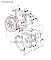 04/500100 04/500300 04/500600 Sprzęgło hydrokinetyczne JCB 3CX 4CX Fluid clutch/Kvapalinová spojka/Квапалінова спойка/Kvapalinová spojka/