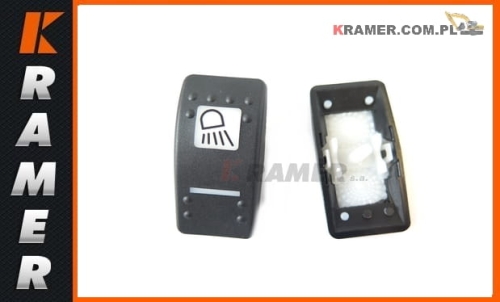 Klawisz przełącznika JCB świateł roboczych 3CX 4CX  701/58827  Cover, rear working lights, switch decal