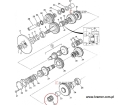 Łożysko skrzyni biegów JCB 3CX 4CX  917/02300 ; Bearing/ Lager/ подшипник/ rotolamento/ Roulemen